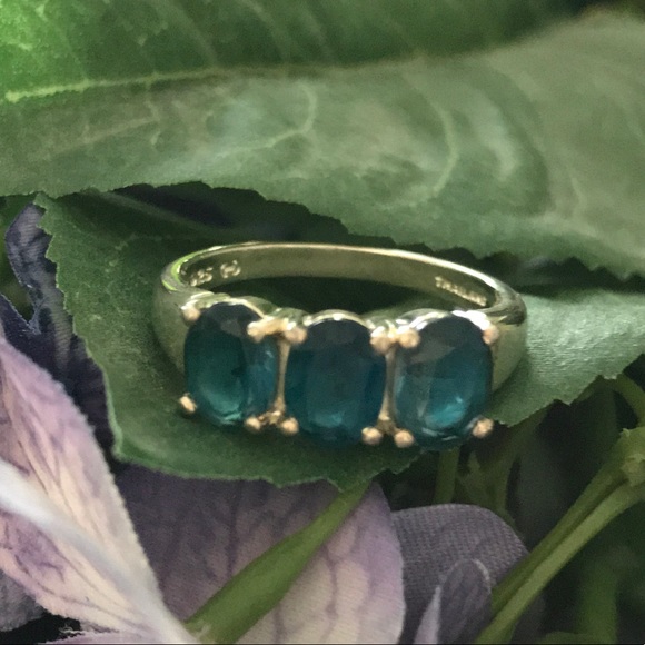 Jewelry - 925 Sterling Silver Blue Topaz Ring